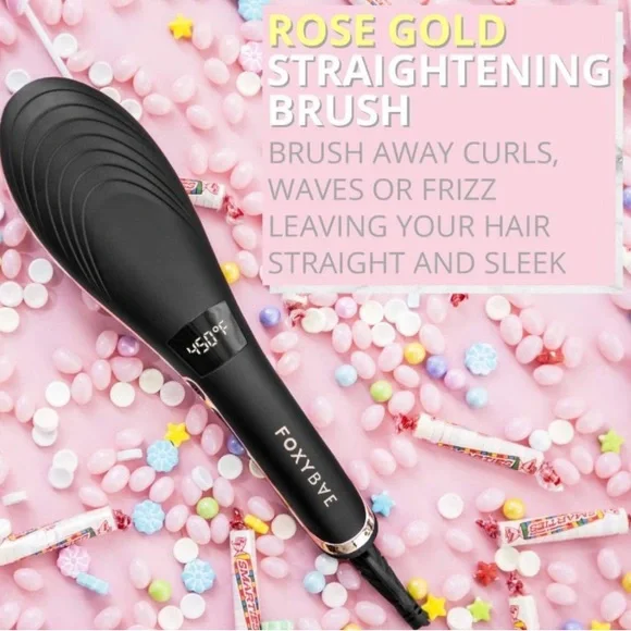 FoxyBae ROSE GOLD STRAIGHTENING BRUSH Foxybae Rose Gold Straightening Brush Never Used | eBay main image 4